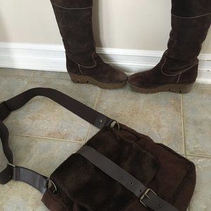 Micheal Kors Suede Boots and Jacob Purse